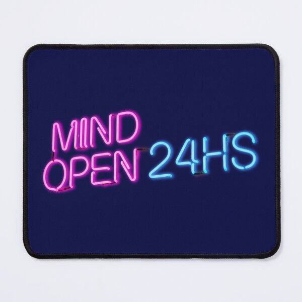 Item preview, Mind Open 24HS Neon Sign Quote designed and sold by KiwiRider.