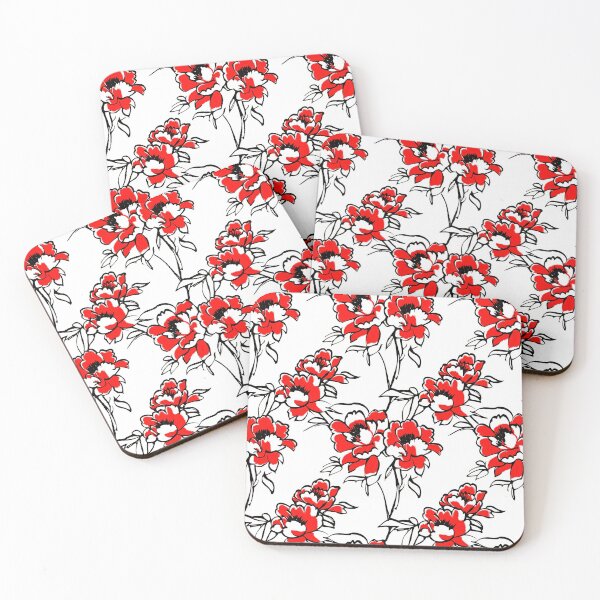 Item preview, Classic Toile Peonies — Vintage Floral Sketch designed and sold by HEADMADE-TV.