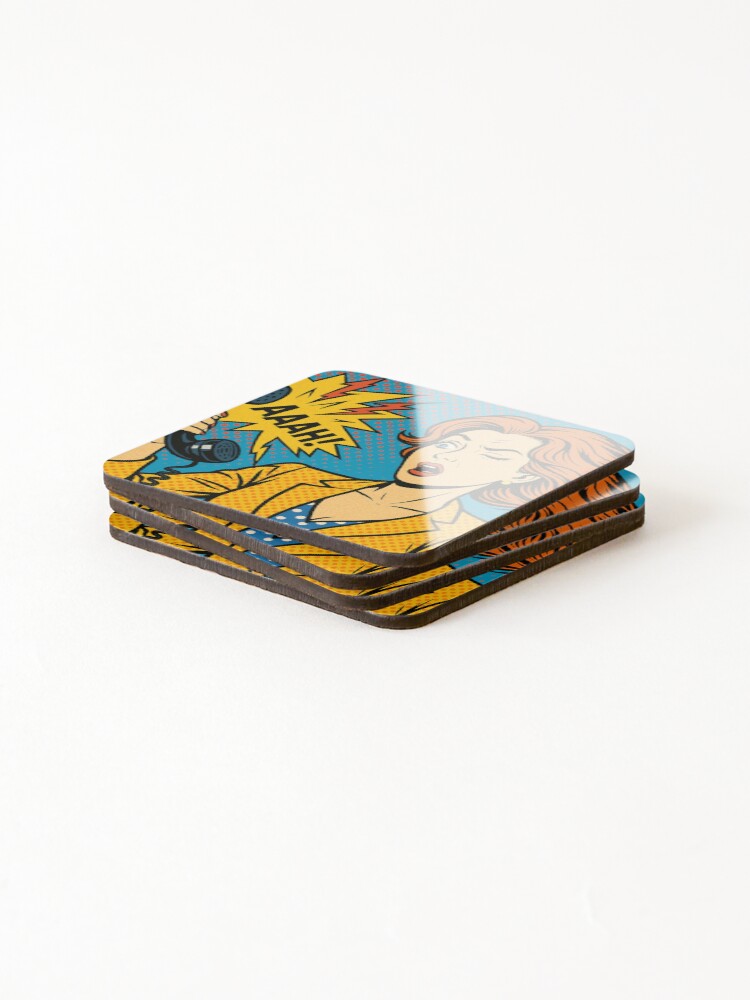 Thumbnail 4 of 5, Coasters (Set of 4), Hello? Too Late! designed and sold by Rheves.