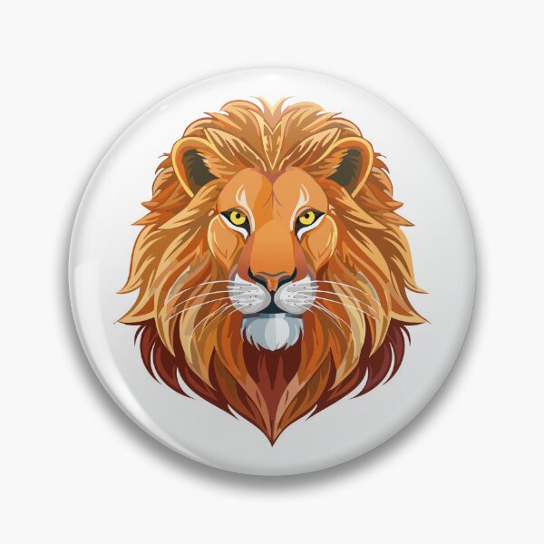Item preview, Portrait lion head front view, (Panthera leo) designed and sold by Danler.