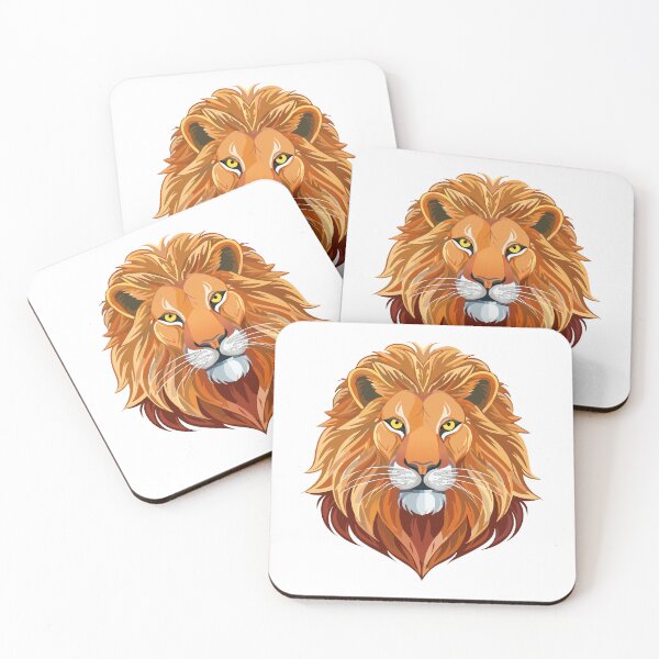 Item preview, Portrait lion head front view, (Panthera leo) designed and sold by Danler.