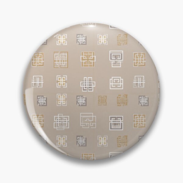 Item preview, Sacred Grid Kolam in White and Ochre designed and sold by Moisky Patterns.