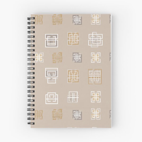 Item preview, Sacred Grid Kolam in White and Ochre designed and sold by Moisky Patterns.