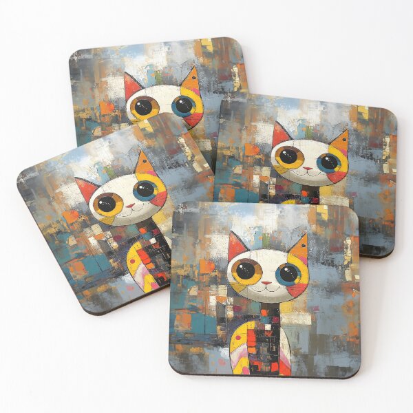 Item preview, Abstract Cat Painting 13 designed and sold by Made-by-Gus.