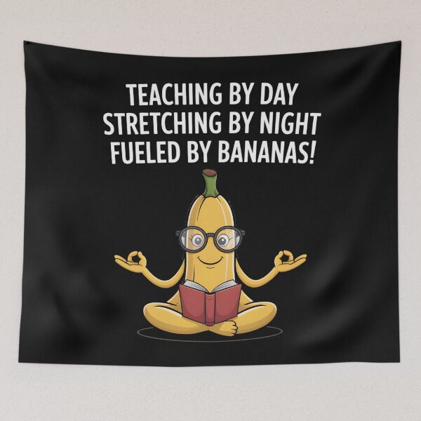 Item preview, Teacher Life Yoga Funny Banana Women Men  designed and sold by clothesy7.