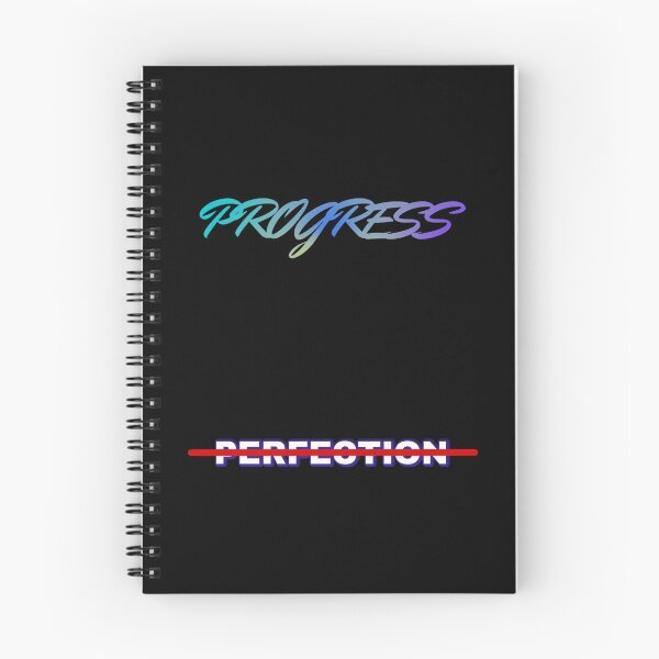 Item preview, Progress Not Perfection – Bold Motivational Design with Strikethrough Effect designed and sold by ViviNyks.