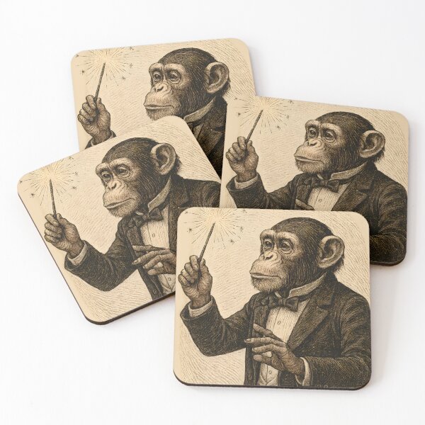 Item preview, Chimp Conductor Cool Vintage style Graphic designed and sold by Shoot-The-Moon.