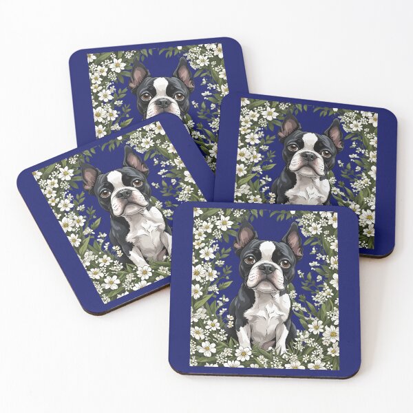 Item preview, Boston Terrier And Massachusetts Mayflowers 2 designed and sold by taiche.