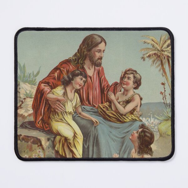 Item preview, Jesus Christ with children Vintage artwork designed and sold by Vintage Designs +.