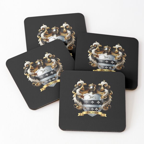 Item preview, Palmer Family Crest – Silver & Black Noble Design designed and sold by Highlandkings.