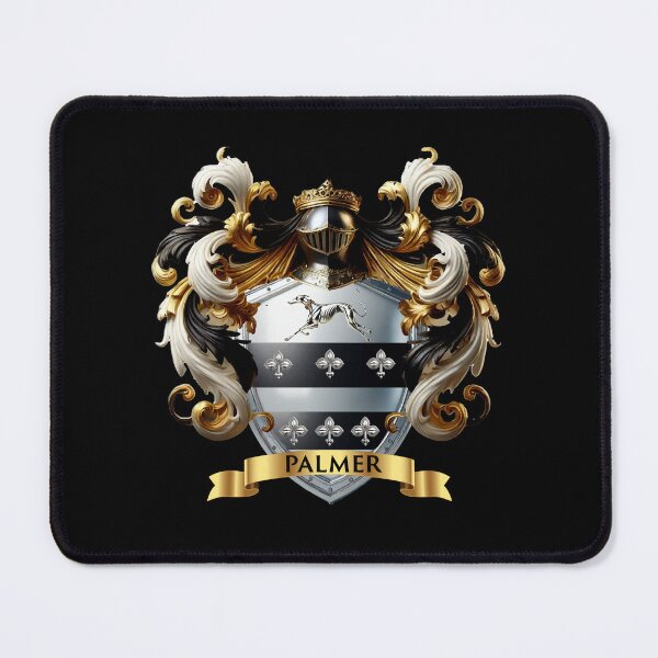 Item preview, Palmer Family Crest – Silver & Black Noble Design designed and sold by Highlandkings.
