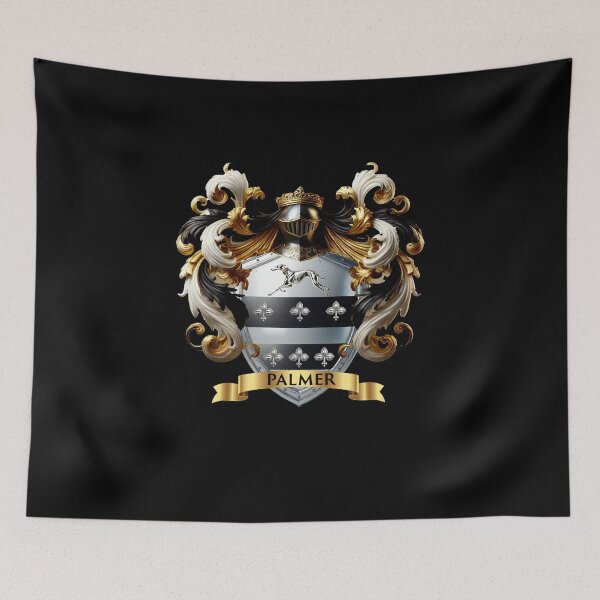 Item preview, Palmer Family Crest – Silver & Black Noble Design designed and sold by Highlandkings.
