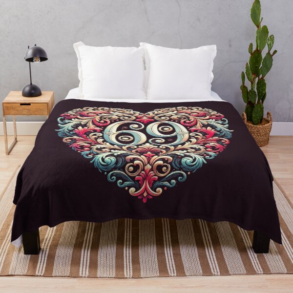 Item preview, Floral 69 Heart – Baroque Valentine Design with a Cheeky Twist designed and sold by Victor Shadehorn.
