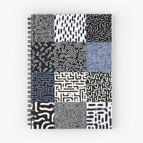 Item preview, Monochrome Maze Matrix - Black & White Pattern Universe designed and sold by djovan.