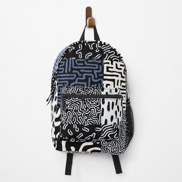 Artikelvorschau, Monochrome Maze Matrix - Black & White Pattern Universe entworfen und verkauft von djovan.