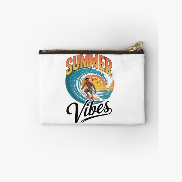 Item preview,   Summer Vibes Surfing Design – Retro Beach Art on White Background designed and sold by Karamshooop.
