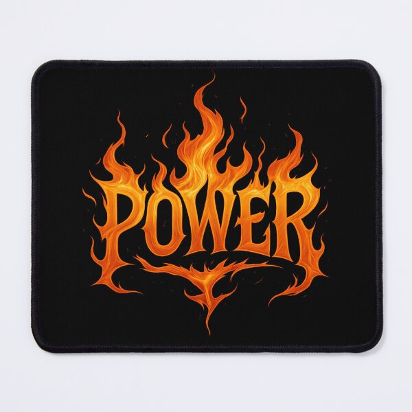 Item preview, Fiery "POWER" Word Art | Motivational Flame Design designed and sold by EvokeInspire.