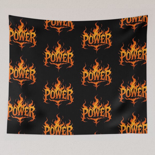 Item preview, Fiery "POWER" Word Art | Motivational Flame Design designed and sold by EvokeInspire.