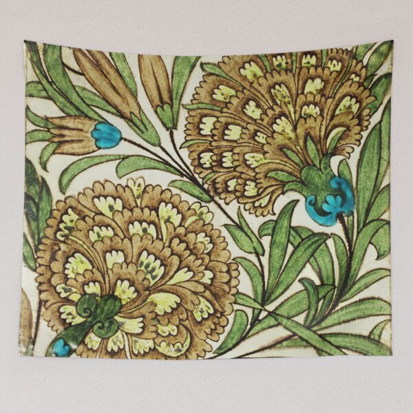 Item preview, Beautiful Art Nouveau floral pattern tile design by William de Morgan designed and sold by Vintage Designs +.