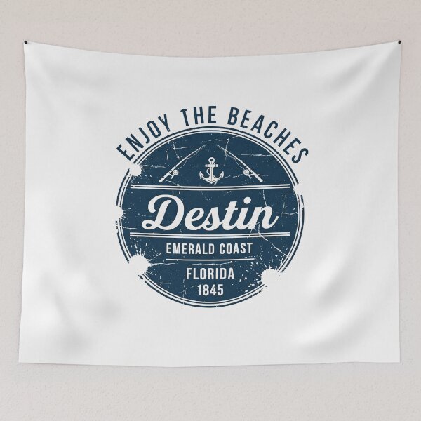 Item preview, Vintage Destin Florida T-Shirt – Emerald Coast 1845 Anchor Florida Beaches designed and sold by SlocifieShop.