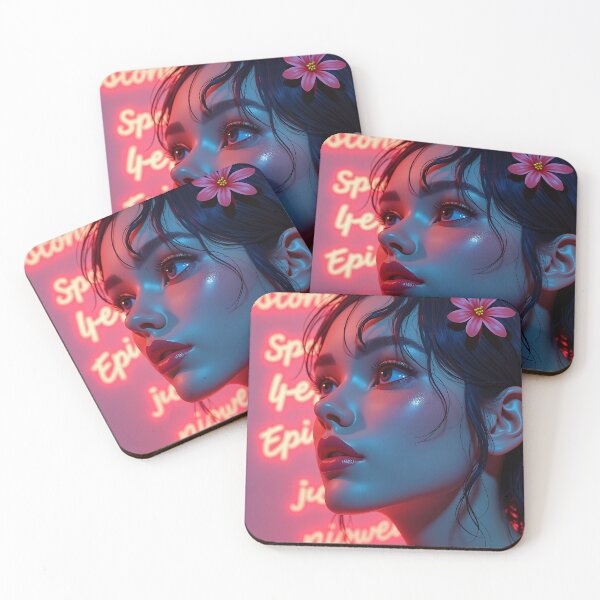 Item preview, Neon Dream Portrait - Cyberpunk Glamour Girl Art designed and sold by VA Design.