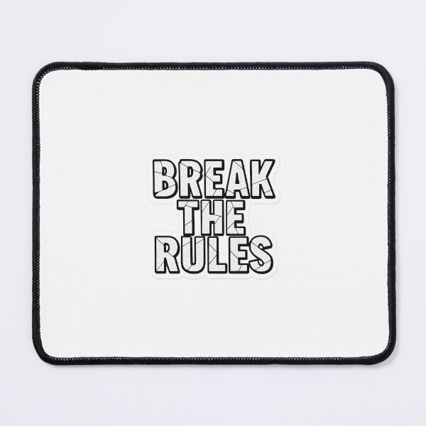 Item preview, BREAK THE RULES – Cracked Block Text Sticker designed and sold by NO PLAN B 'Club.