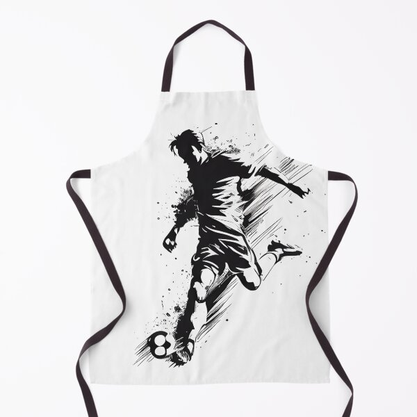 Item preview, Footballer in Motion: Dynamic Soccer Line Art designed and sold by ShadowAndSlate.