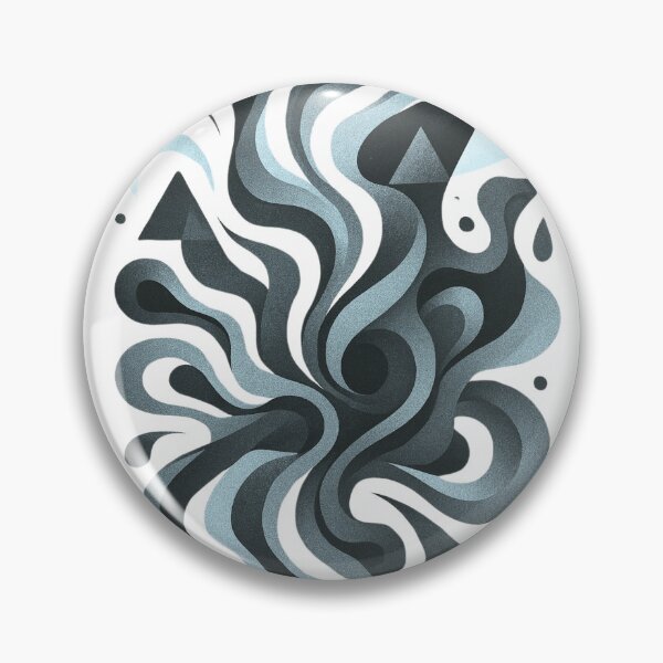 Item preview, Monochrome Surge – Abstract Flow in Black & Grey designed and sold by A Sinister Sly.