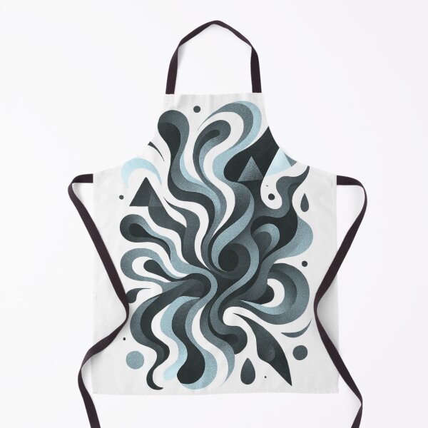 Item preview, Monochrome Surge – Abstract Flow in Black & Grey designed and sold by A Sinister Sly.