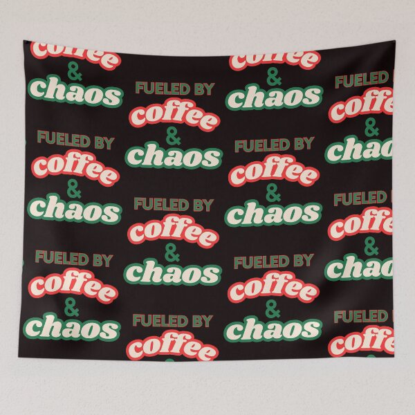 Item preview, Fueled by coffee and chaos designed and sold by Agu210.
