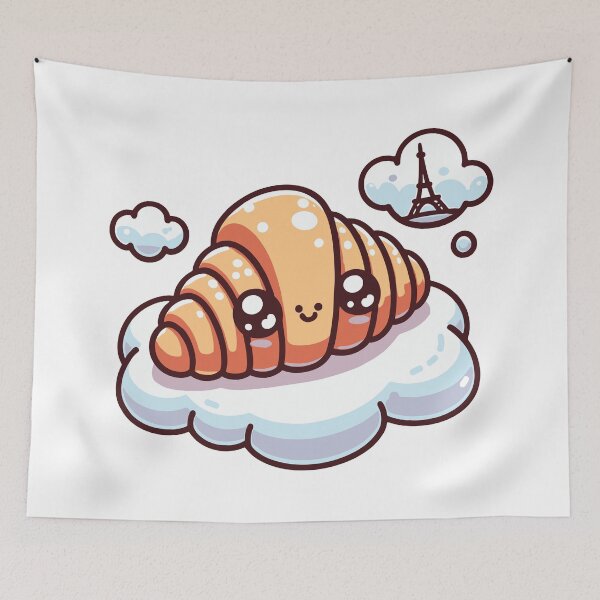 Item preview, Le croissant qui rêvait de Paris designed and sold by SeoulInkSoul.