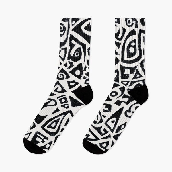 Item preview, Tribal Maze - Black & White Abstract Symbols designed and sold by djovan.