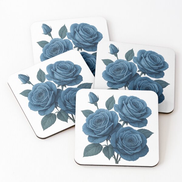 Item preview, Denim Rose Bloom designed and sold by cottoncode.