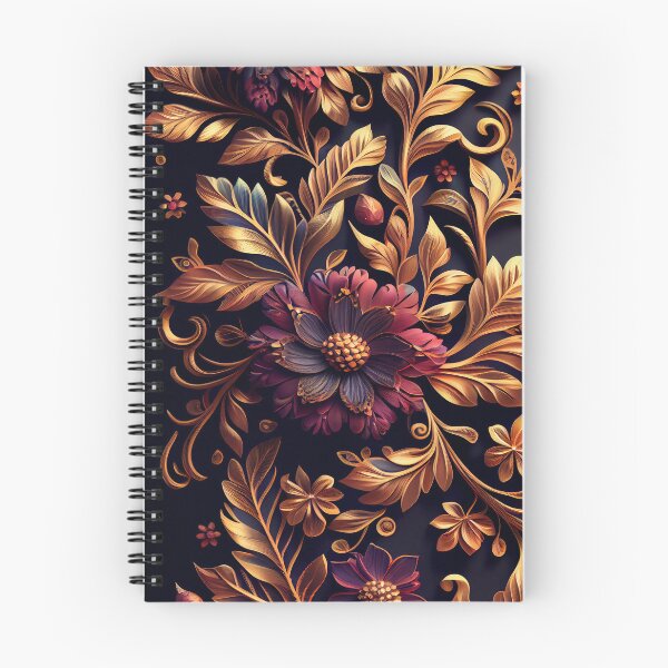 Item preview, Opulent Bloom: Gilded Floral Symphony designed and sold by ShadowAndSlate.