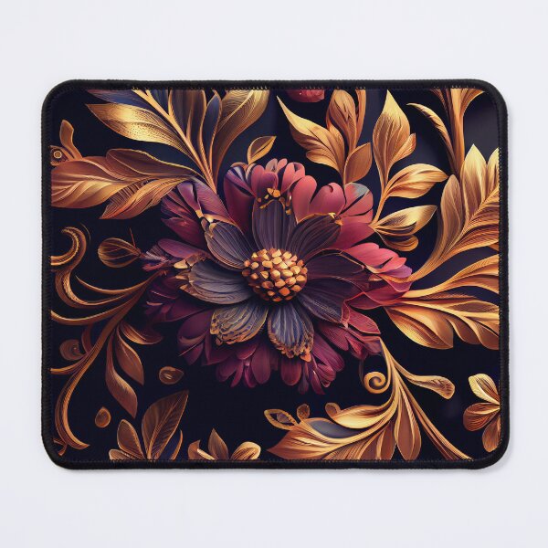 Item preview, Opulent Bloom: Gilded Floral Symphony designed and sold by ShadowAndSlate.