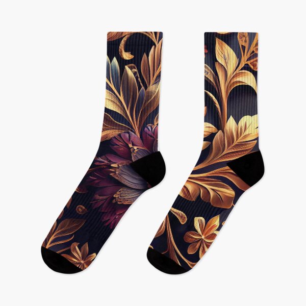 Item preview, Opulent Bloom: Gilded Floral Symphony designed and sold by ShadowAndSlate.