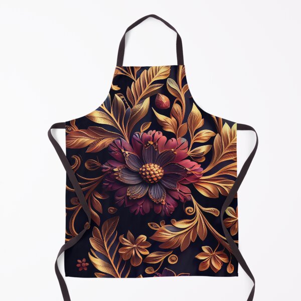 Item preview, Opulent Bloom: Gilded Floral Symphony designed and sold by ShadowAndSlate.