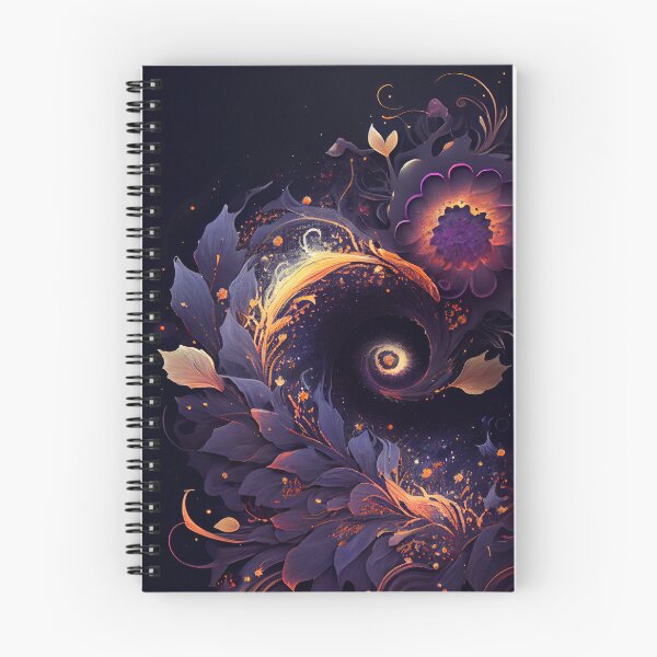 Item preview, Cosmic Botanica: Purple & Gold Galactic Leaves designed and sold by ShadowAndSlate.