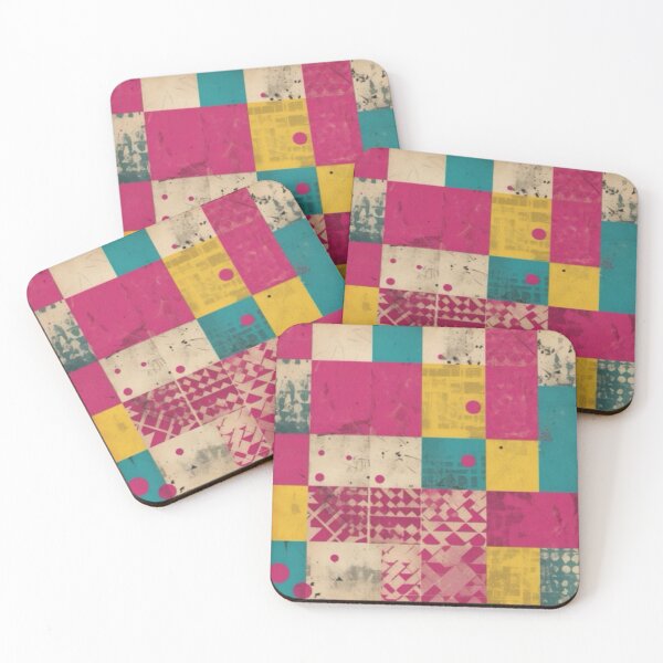 Item preview, Retro Block Beat – Grunge Pop Art Pattern designed and sold by Zenvo.