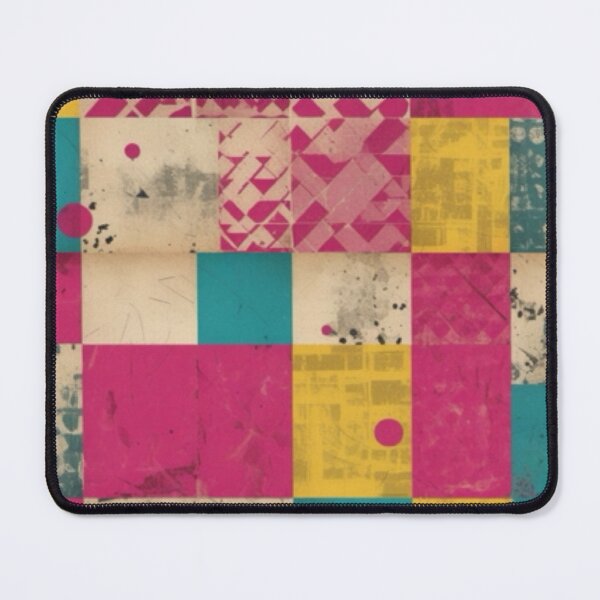 Item preview, Retro Block Beat – Grunge Pop Art Pattern designed and sold by Zenvo.