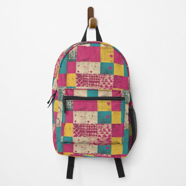 Item preview, Retro Block Beat – Grunge Pop Art Pattern designed and sold by Zenvo.