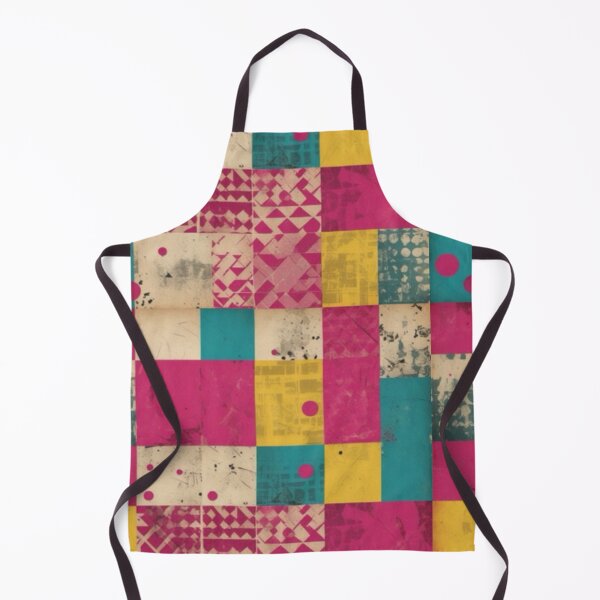 Item preview, Retro Block Beat – Grunge Pop Art Pattern designed and sold by Zenvo.