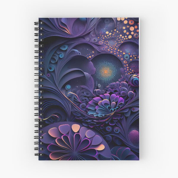 Item preview, Alien Bloom: Galactic Purple & Gold Fractal Flora designed and sold by ShadowAndSlate.