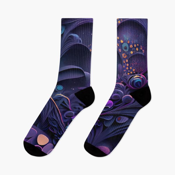 Item preview, Alien Bloom: Galactic Purple & Gold Fractal Flora designed and sold by ShadowAndSlate.