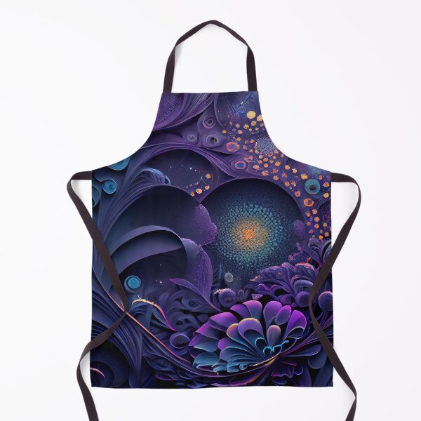 Item preview, Alien Bloom: Galactic Purple & Gold Fractal Flora designed and sold by ShadowAndSlate.