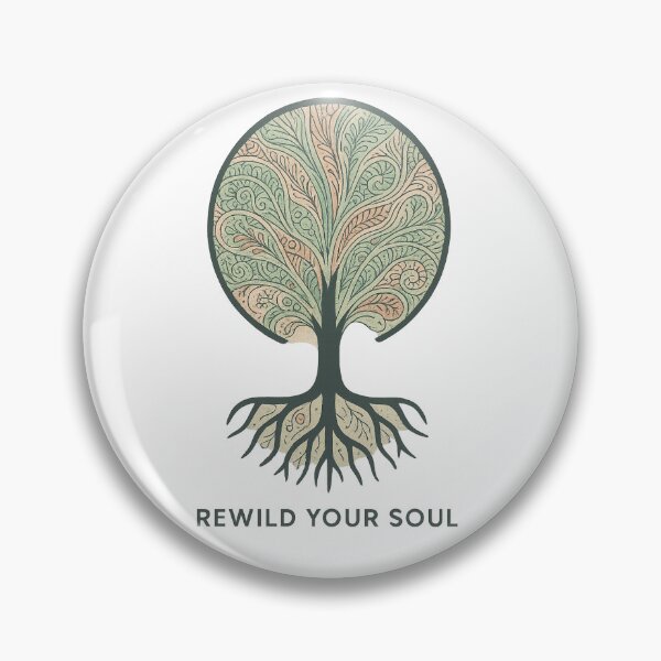 Item preview, Rewild Your Soul – Stylized Tree of Life Eco Spirituality Art designed and sold by HellRaiserMW.