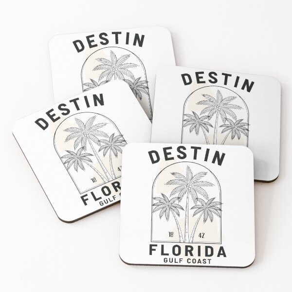 Item preview, Destin Florida Gulf Coast Minimalist Palm Tree Florida Beach designed and sold by SlocifieShop.