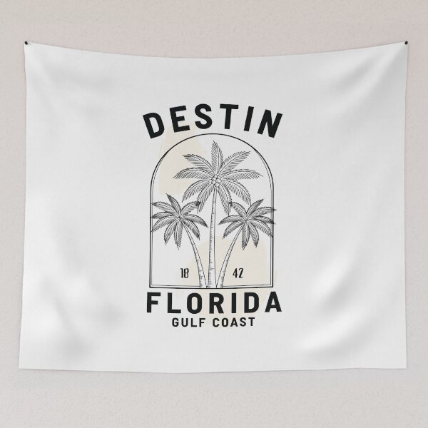 Item preview, Destin Florida Gulf Coast Minimalist Palm Tree Florida Beach designed and sold by SlocifieShop.