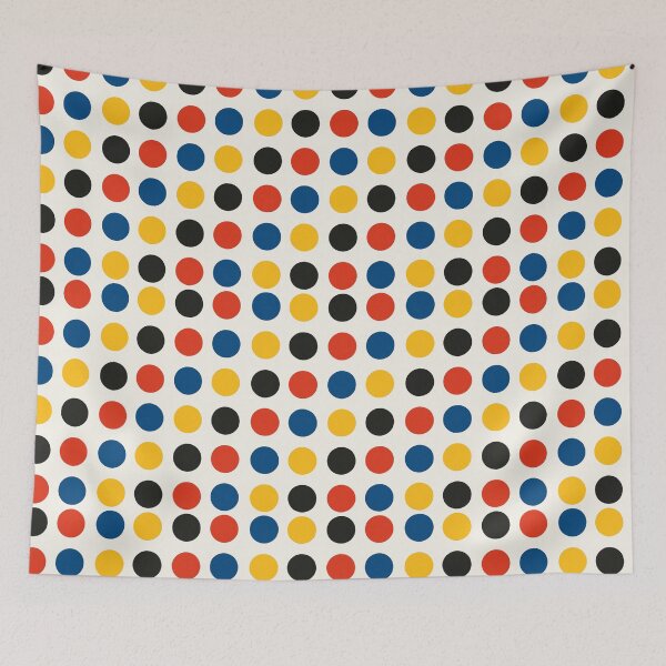 Item preview, Primary Pop Dots – Bauhaus Polka Pattern designed and sold by Zenvo.