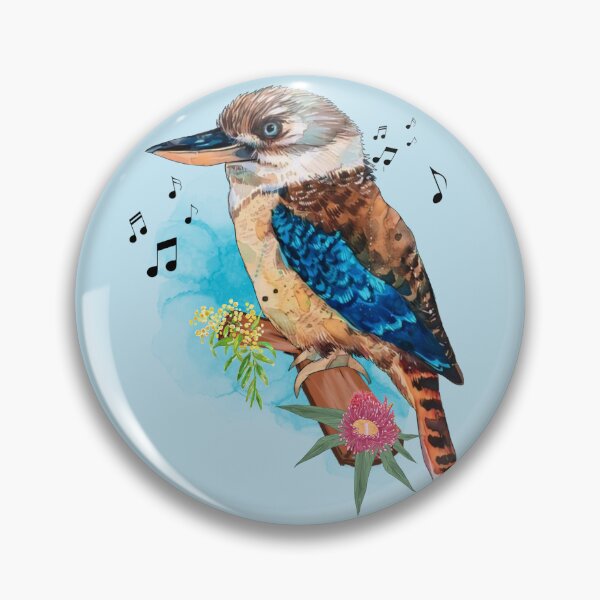 Item preview, K is for Kookaburra Australian animal, Aussie Bird kookaburras Gift men women kids  designed and sold by Taylor  ART.